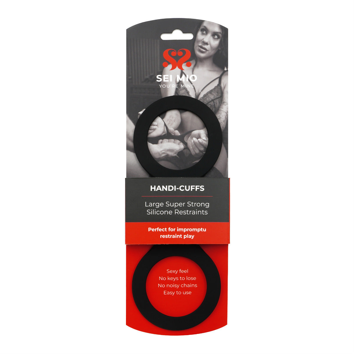 Sei Mio Handi-Cuffs Large Silicone Restraint Cuffs Super Strong Wrist Restraints > Bondage Gear > Restraints Main image