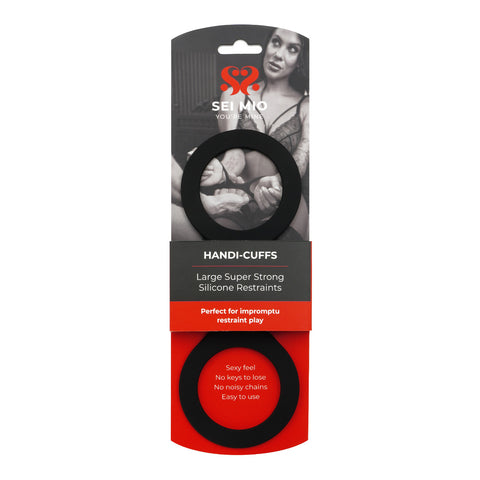Sei Mio Handi-Cuffs Large Silicone Restraint Cuffs Super Strong Wrist Restraints > Bondage Gear > Restraints