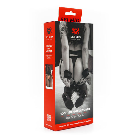 Sei Mio Hog Tied and Satisfied – Velvet Soft Detachable Hog Tie and Cuff Set > Bondage Gear > Restraints