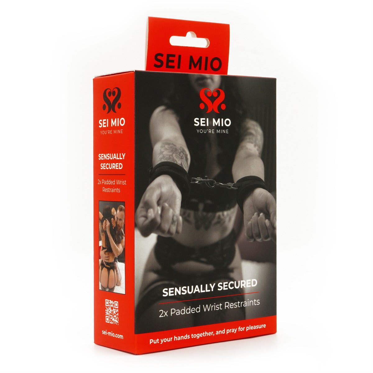 SEI MIO Sensually Secured Velvet Padded Wrist Restraints Handcuffs > Bondage Gear > Restraints
