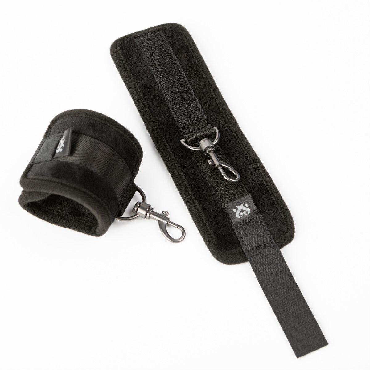 SEI MIO Sensually Secured Velvet Padded Wrist Restraints Handcuffs > Bondage Gear > Restraints