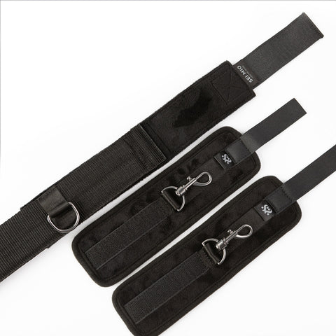 Sei Mio Spread the Love Ankle Spreader Bar with Wrist Cuffs – Restraint Bar Set > Bondage Gear > Restraints