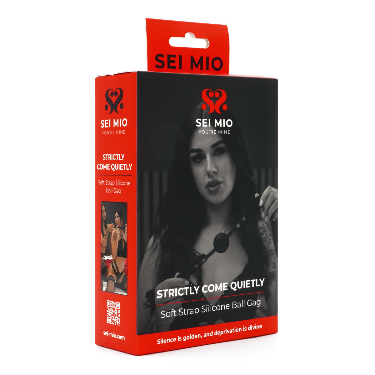 SEI MIO Strictly Come Quietly Soft Strap Silicone Ball Gag – Silicone Ball Gag > Bondage Gear > Gags and Bits