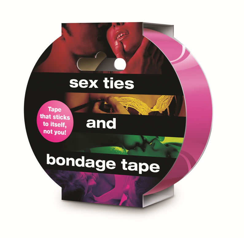 Sex Ties Bondage Tape Self-Adhesive Restraint Tape for Wrists and Ankles Bondage Tape Pink > Bondage Gear > Tape Main image