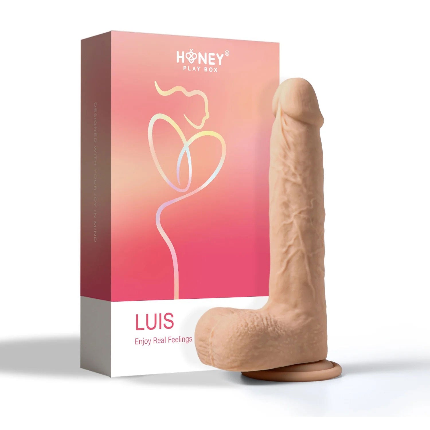 Luis Realistic Thrusting Dildo – App Controlled 8.5 Inch Silicone Toy > Dildos > Thrusting Dildos