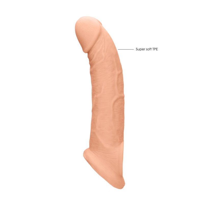 REALROCK Realistic Penis Extender with Rings 22.9 cm Sleeve Penis Sleeve > Sex Toys For Men > Penis Sleeves