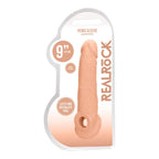 REALROCK Realistic Penis Extender with Rings 22.9 cm Sleeve Penis Sleeve > Sex Toys For Men > Penis Sleeves