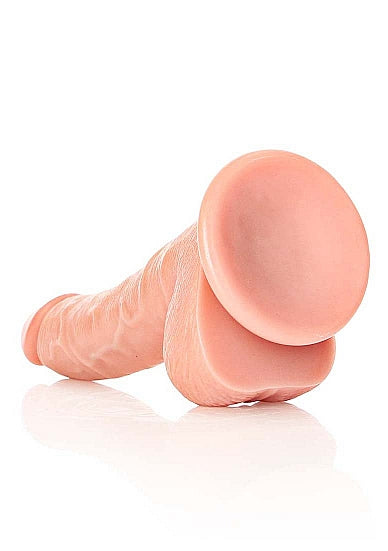RealRock Realistic Curved Dong with Balls – 18 cm Phthalate-Free PVC Dildo > Dildos > Realistic Dildos