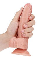 RealRock Realistic Curved Dong with Balls – 18 cm Phthalate-Free PVC Dildo > Dildos > Realistic Dildos