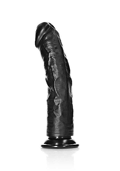 Real Rock Curved Realistic Dildo with Suction Cup 10 Inches – Silicone Dildo > Dildos > Large Dildos