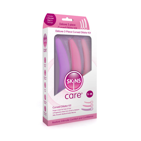 Skins Care Curved Dilators 3-Piece Set Medical-Grade Silicone Small to Medium Dilators Default Title > Sex Toys > Dilators