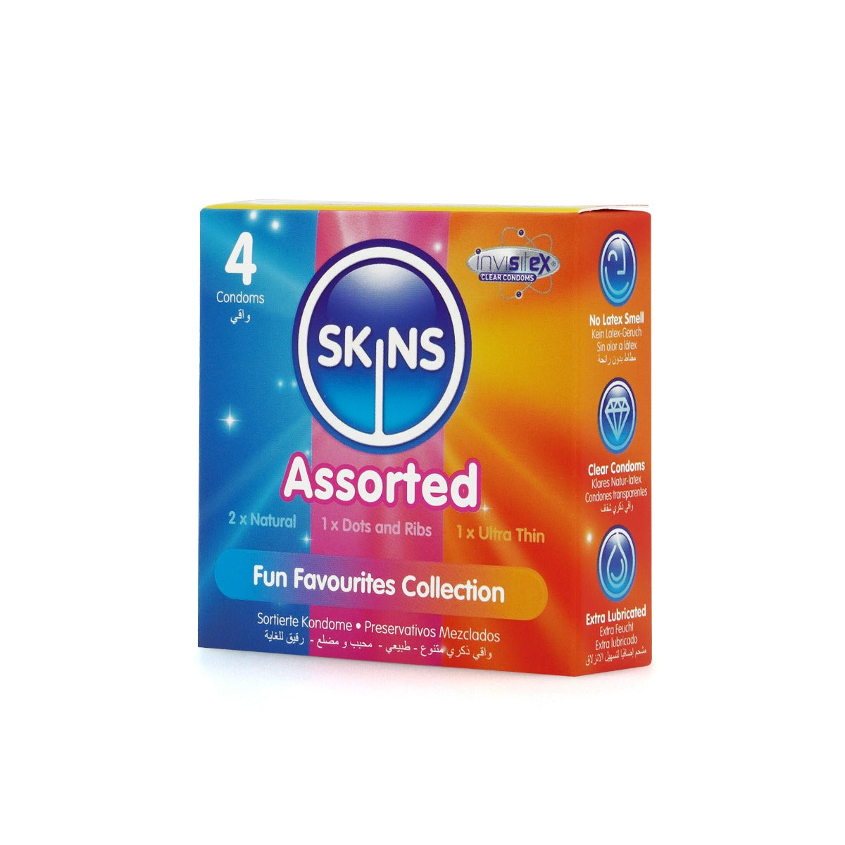 Skins Condoms Assorted Pack – Variety 190 mm Length Male Condoms > Essentials > Condoms