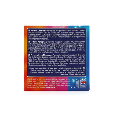 Skins Condoms Assorted Pack – Variety 190 mm Length Male Condoms > Essentials > Condoms