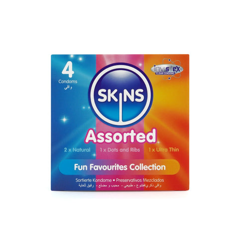 Skins Condoms Assorted Pack – Variety 190 mm Length Male Condoms > Essentials > Condoms