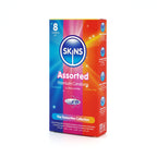 Skins Assorted 8-Pack Natural Dots Ribs Ultra Thin Condoms Multipack > Essentials > Condoms