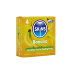Skins Banana Flavored Condoms 4 Pack – Ultra-Clear Thin Latex-Free Condoms Default Title > Essentials > Condoms