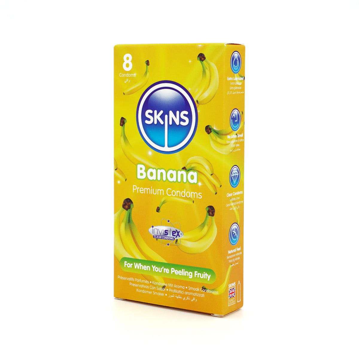 Skins Banana Flavored Condoms 8 Pack – Flavored Condoms > Essentials > Condoms