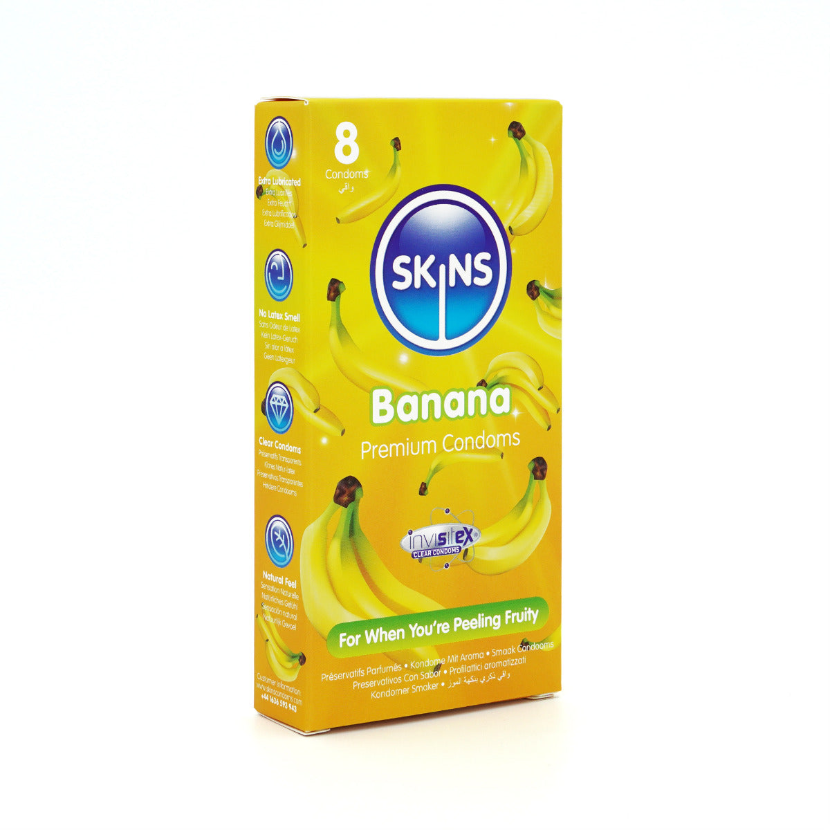 Skins Banana Flavored Condoms 8 Pack – Flavored Condoms Default Title > Essentials > Condoms