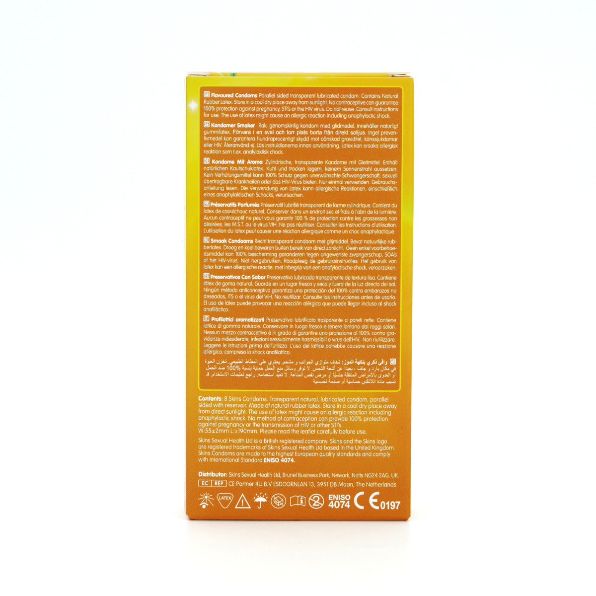 Skins Banana Flavored Condoms 8 Pack – Flavored Condoms > Essentials > Condoms