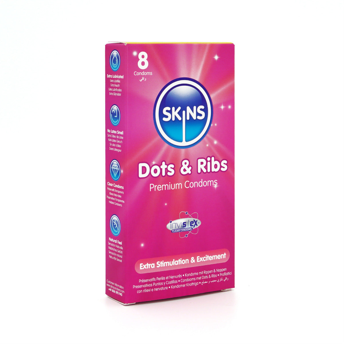Skins Dots and Ribs Condoms 8 Pack – Textured Condom Pack Default Title > Essentials > Condoms