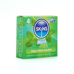 Skins Mint Condoms – Ultra-Clear Thin Natural Feel Extra Lubricated 4 Pack > Essentials > Condoms