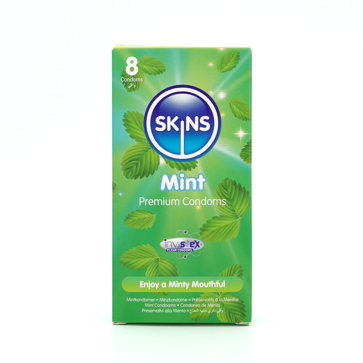 Skins Mint Condoms 8 Pack – Flavoured Premium Latex Condoms > Essentials > Condoms