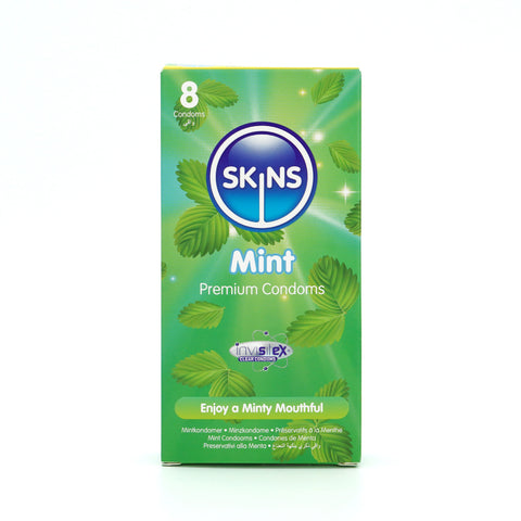 Skins Mint Condoms 8 Pack – Flavoured Premium Latex Condoms > Essentials > Condoms