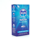 Skins Condoms Natural – 16-Pack Condom Value Pack in Easy-Access Storage Box > Essentials > Condoms