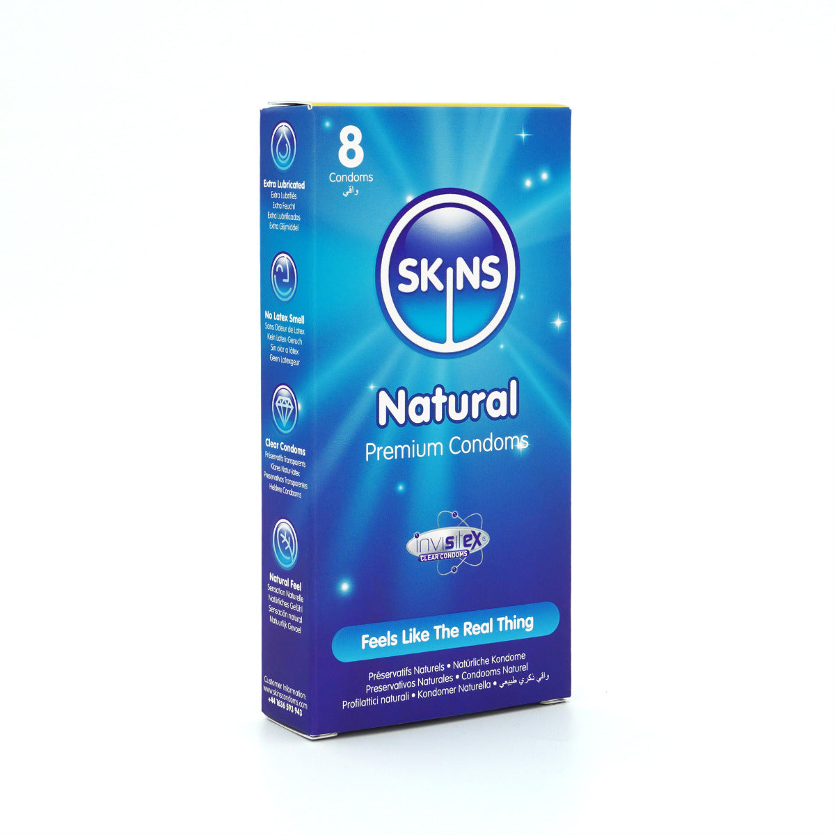 Skins Natural Condoms 8-Pack – Premium Quality Latex Condoms Secondary image