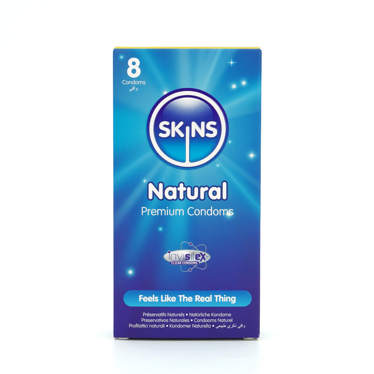 Skins Natural Condoms 8-Pack – Premium Quality Latex Condoms > Essentials > Condoms