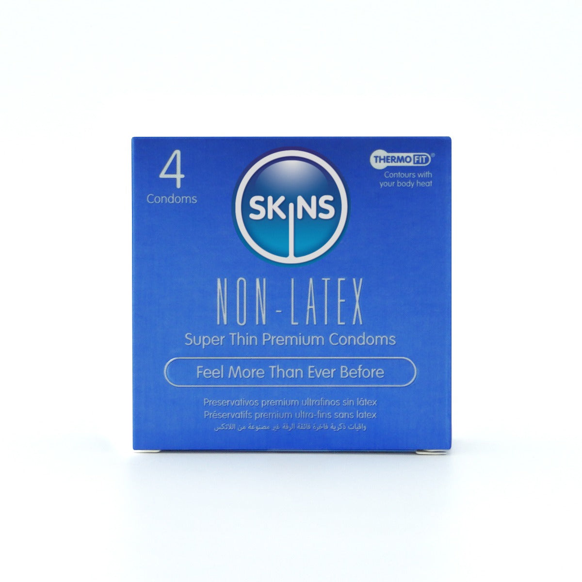 Skins Non-Latex Condoms Pack of 4 – Ultra-Thin Hypoallergenic Vegan-Friendly Condoms Default Title > Essentials > Condoms > Non-Latex
