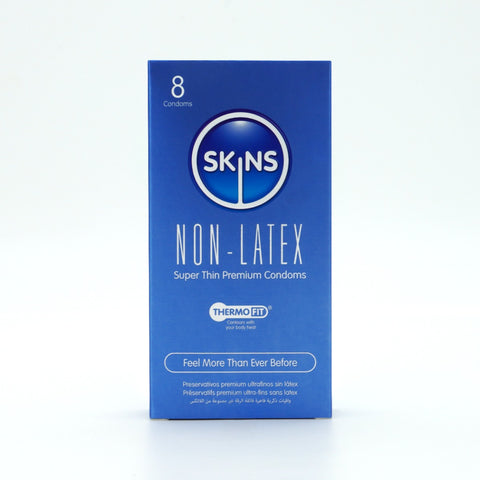 Skins Non-Latex Condoms – Ultra-Thin Hypoallergenic Vegan-Friendly 8 Pack > Essentials > Condoms
