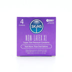 Skins Non-Latex XL Condoms Ultra-Thin 4 Pack – Larger Size Condoms Default Title > Essentials > Condoms