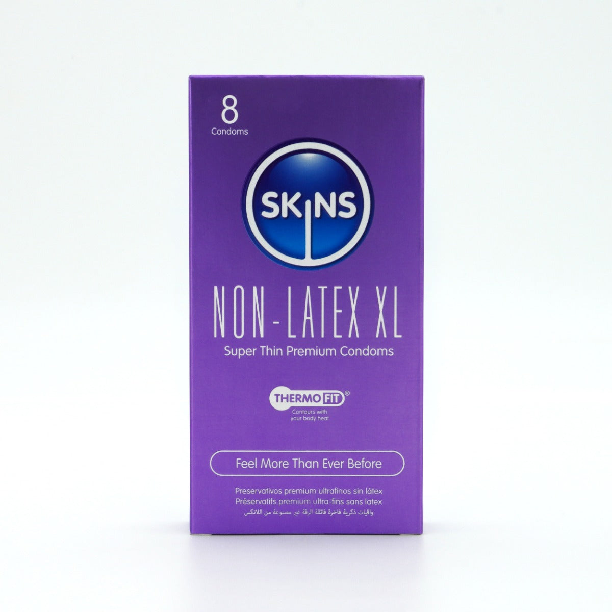 Skins Non-Latex XL Condoms Ultra-Thin Comfortable Fit 8 Pack Condom Default Title > Essentials > Condoms > Non-Latex
