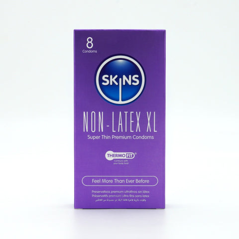 Skins Non-Latex XL Condoms Ultra-Thin Comfortable Fit 8 Pack Condom > Essentials > Condoms