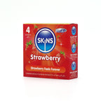 Skins Strawberry Condoms – Ultra-Clear Thin Flavored Condoms 4 Pack > Essentials > Condoms