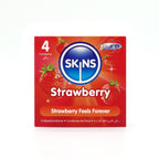 Skins Strawberry Condoms – Ultra-Clear Thin Flavored Condoms 4 Pack > Essentials > Condoms
