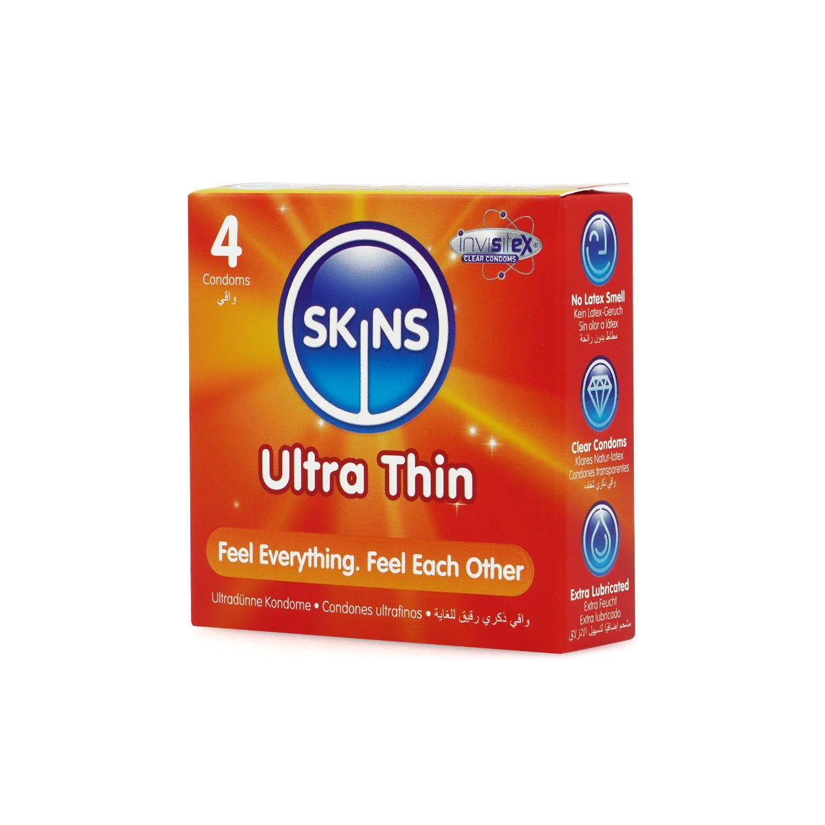 Skins Ultra Thin Condoms – Waterproof 190mm Length 52mm Diameter 4 Pack > Essentials > Condoms