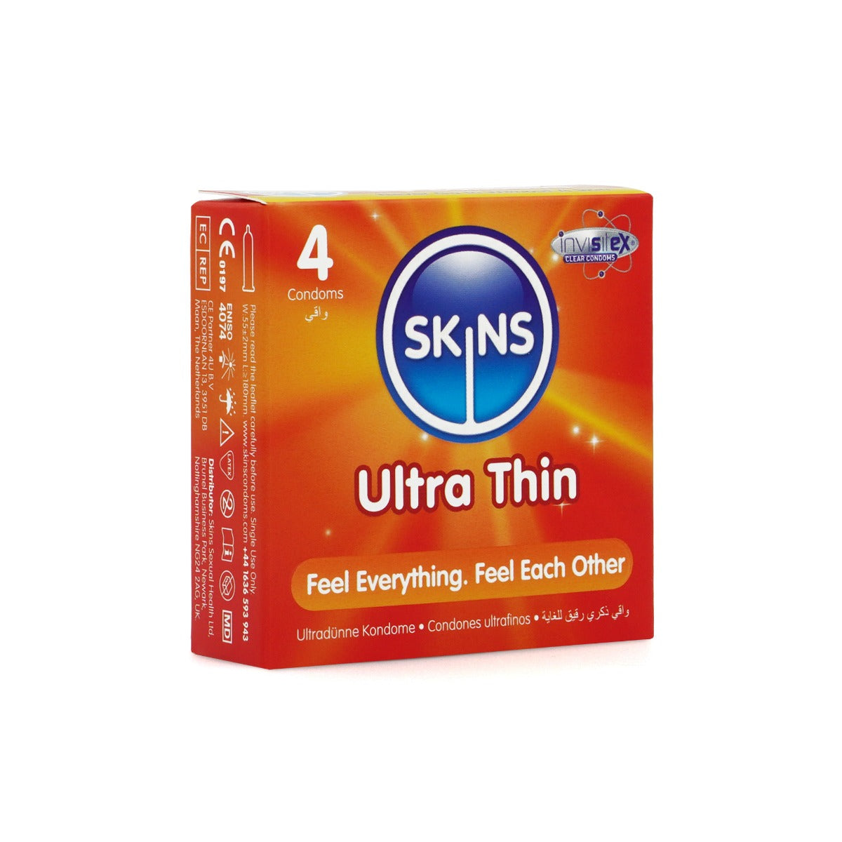 Skins Ultra Thin Condoms – Waterproof 190mm Length 52mm Diameter 4 Pack > Essentials > Condoms
