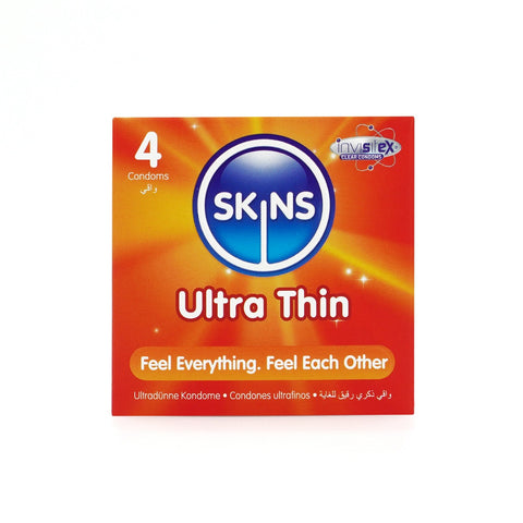 Skins Ultra Thin Condoms – Waterproof 190mm Length 52mm Diameter 4 Pack > Essentials > Condoms