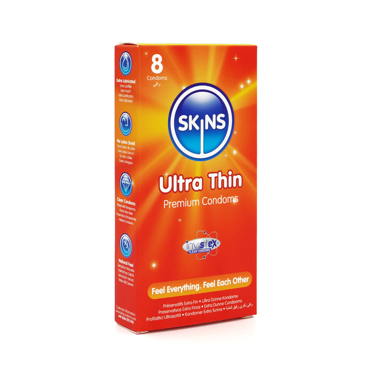 Skins Ultra Thin Condoms 8 Pack – Thin Reliable Protection Condoms > Essentials > Condoms