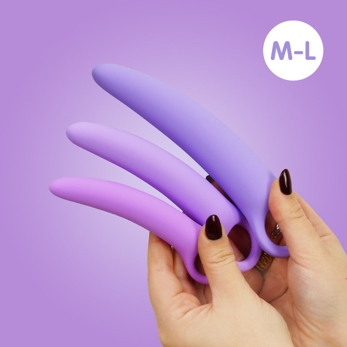 Skins Care Curved Dilators 3-Piece Set – Medical-Grade Silicone Medium Large Dilators > Sex Toys > Dilators