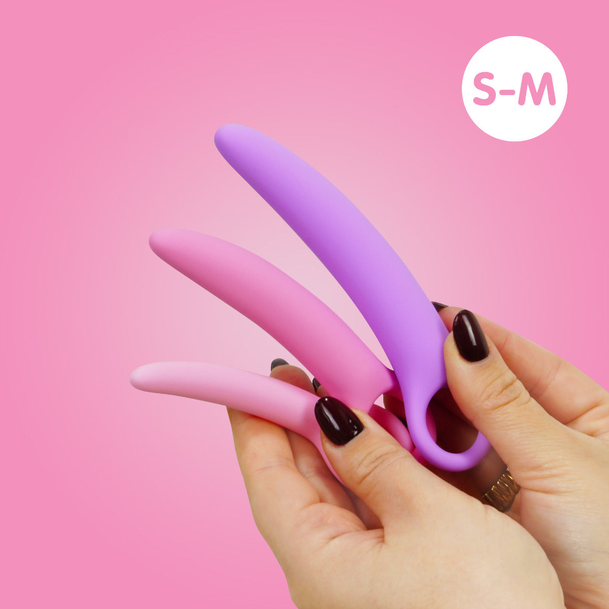 Skins Care Curved Dilators 3-Piece Set Medical-Grade Silicone Small to Medium Dilators > Sex Toys > Dilators