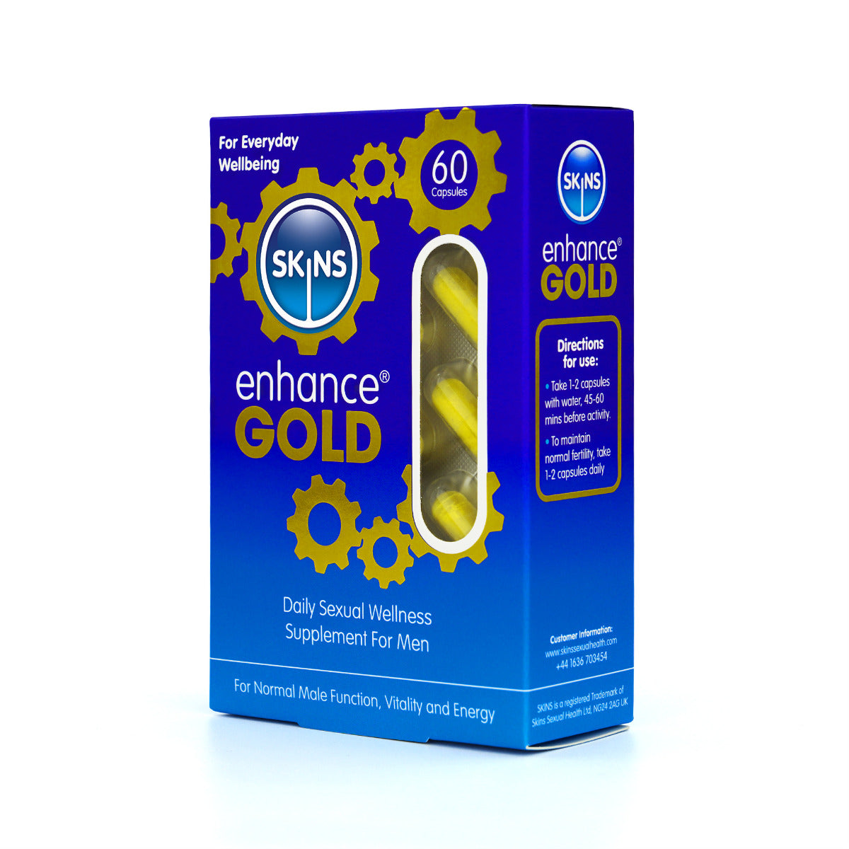 Skins Enhance Gold – Men’s Sexual Health Supplement 60 Pack > Essentials > Mens Enhancers