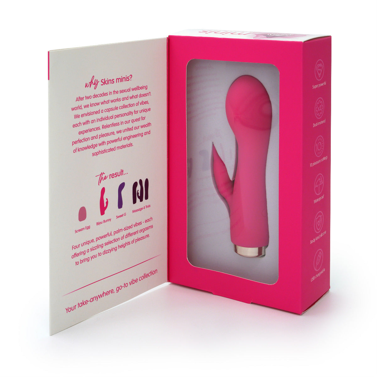 Skins Minis The Bijou Bunny 4 Inch Mini Vibrator > Vibrators > Ladies > Rabbit