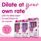 Skins Care Curved Dilators 3-Piece Set Medical-Grade Silicone Small to Medium Dilators > Sex Toys > Dilators