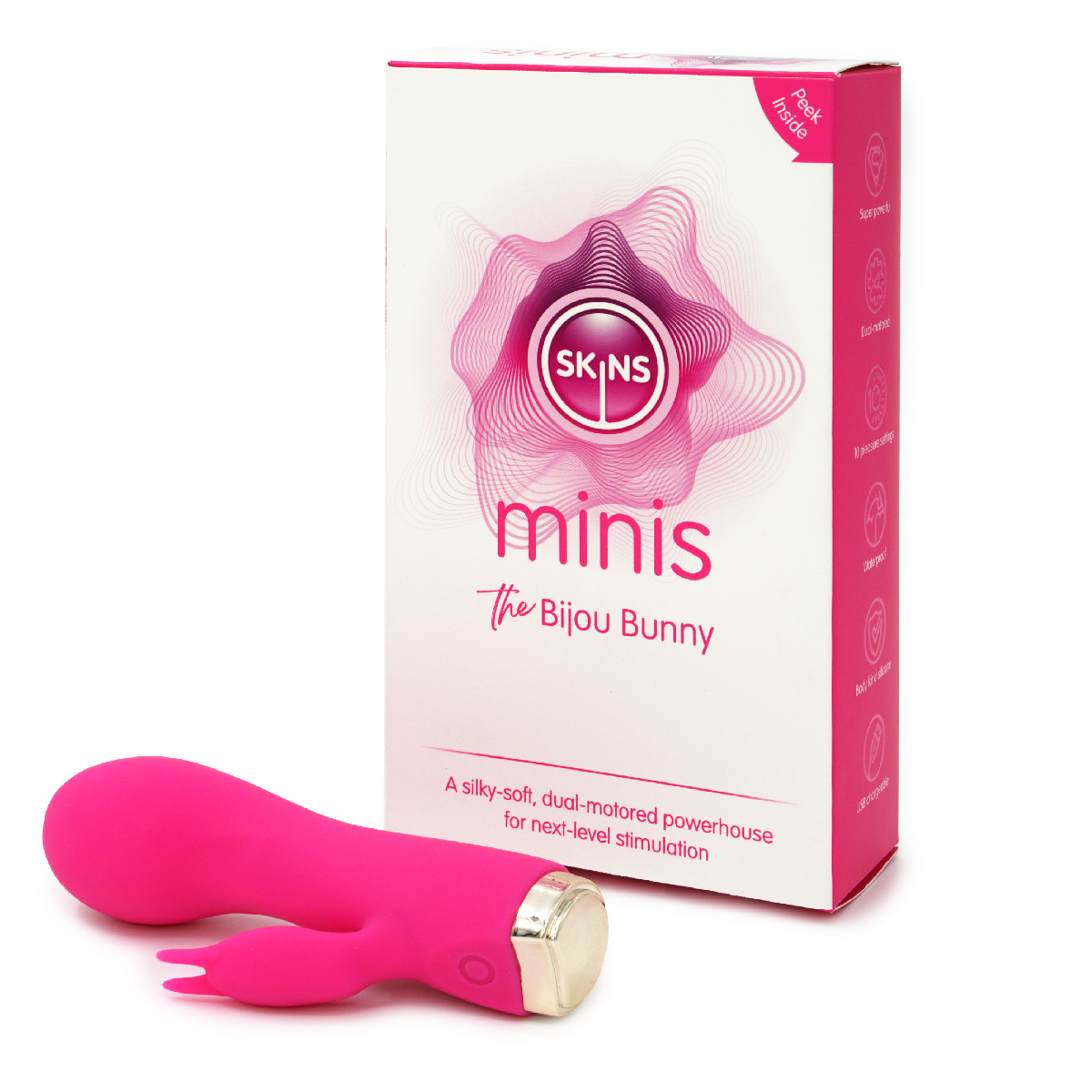 Skins Minis The Bijou Bunny 4 Inch Mini Vibrator > Vibrators > Ladies > Rabbit