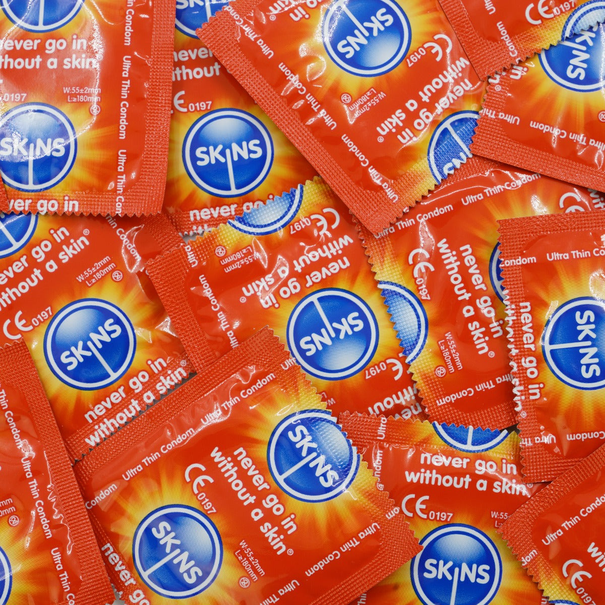 Skins Ultra Thin Condoms – Strong and Thin Latex Condom - Bulk 500 Pack > Essentials > Condoms
