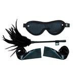 SEI MIO Strict Tease Ribbon Ties Kit – Blindfold, Tickler, and Restraint Set > Bondage Gear > Bondage Kits