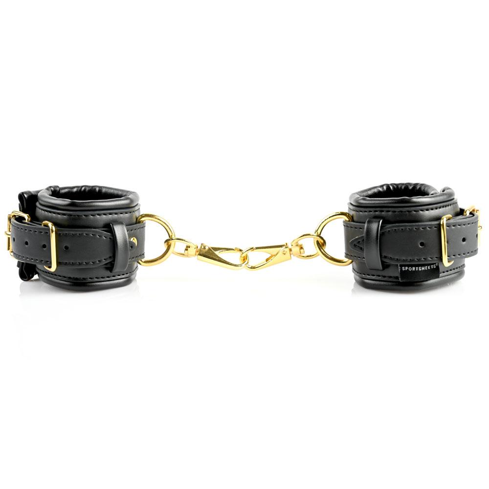 Sportsheets Cuffs and Satin Blindfold Set Special Edition – Adjustable Restraints with Hardware > Bondage Gear > Bondage Kits